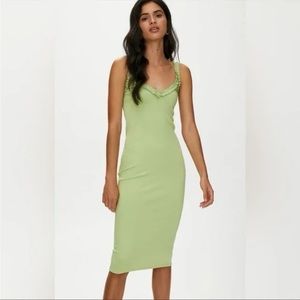 Aritzia Wilfred Free Halo Dress in Pistachio Pudding